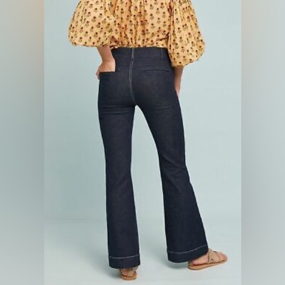 Anthropologie Pilcro and the Letterpress High Rise Flare Jeans sz 31 - Picture 4 of 14